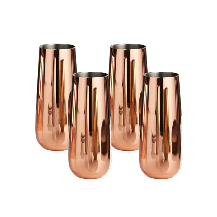 Kit 4 Vasos Vino Cobre