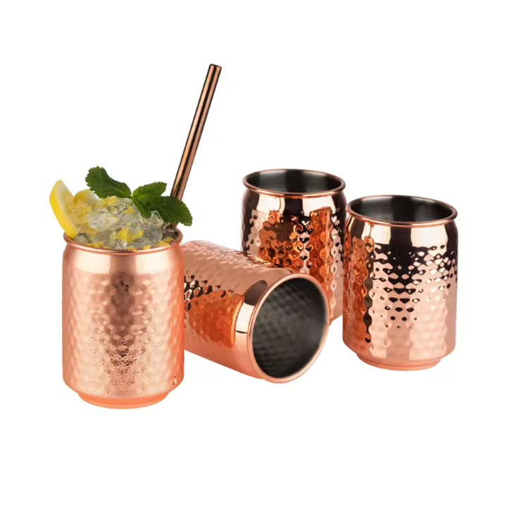 Kit 4 Vasos Lata Cobre