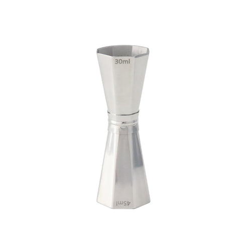 Jigger Octagonal Plata 30/45ml