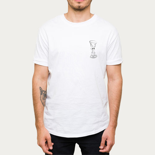 Playera Blanca Hombre Jigger