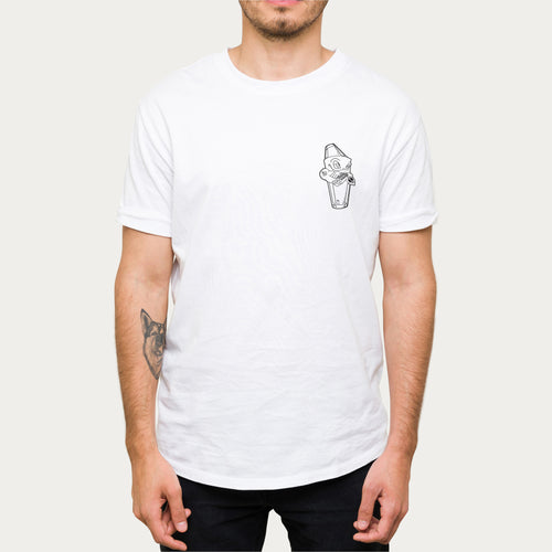 Playera Blanca Hombre Shaker