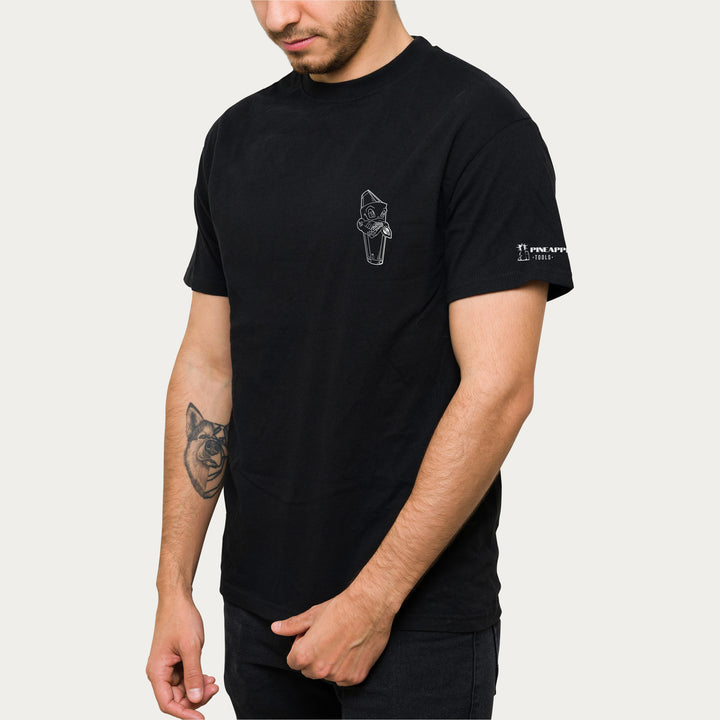 Playera Negra Hombre Shaker