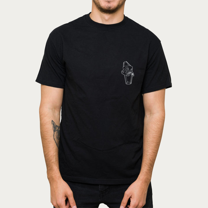 Playera Negra Hombre Shaker