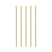 Cargar imagen en el visor de la galería, Picos Garnitura Rectangular Oro 5pz