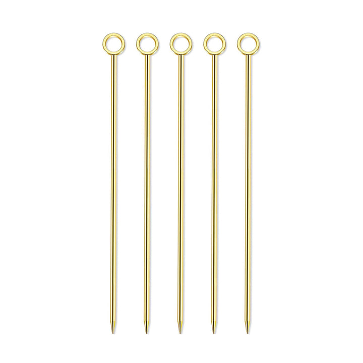 Picos Garnitura Círculo Oro 5pz