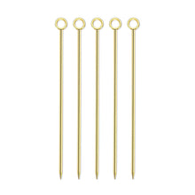 Cargar imagen en el visor de la galería, Picos Garnitura Círculo Oro 5pz