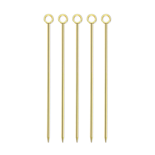 Picos Garnitura Círculo Oro 5pz