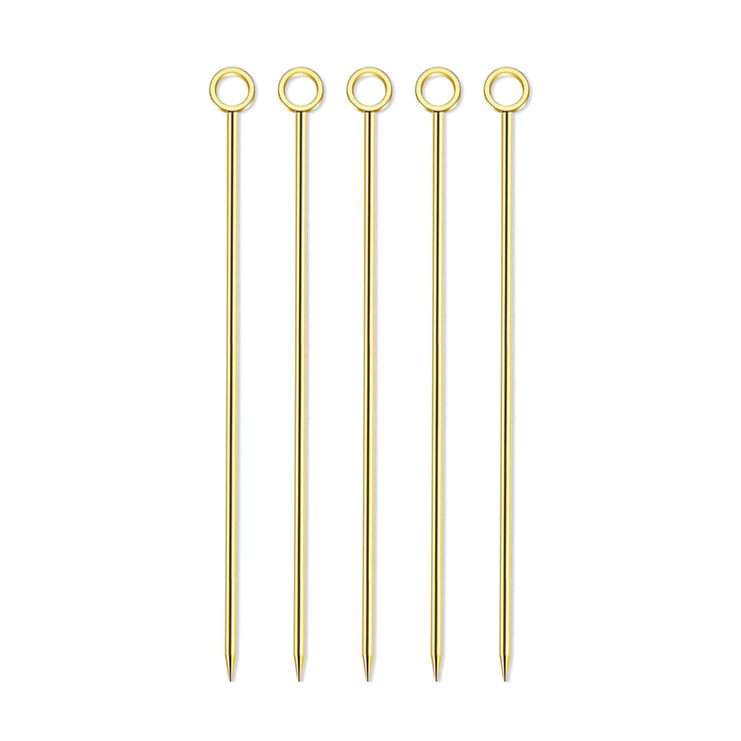 Picos Garnitura Círculo Oro 5pz