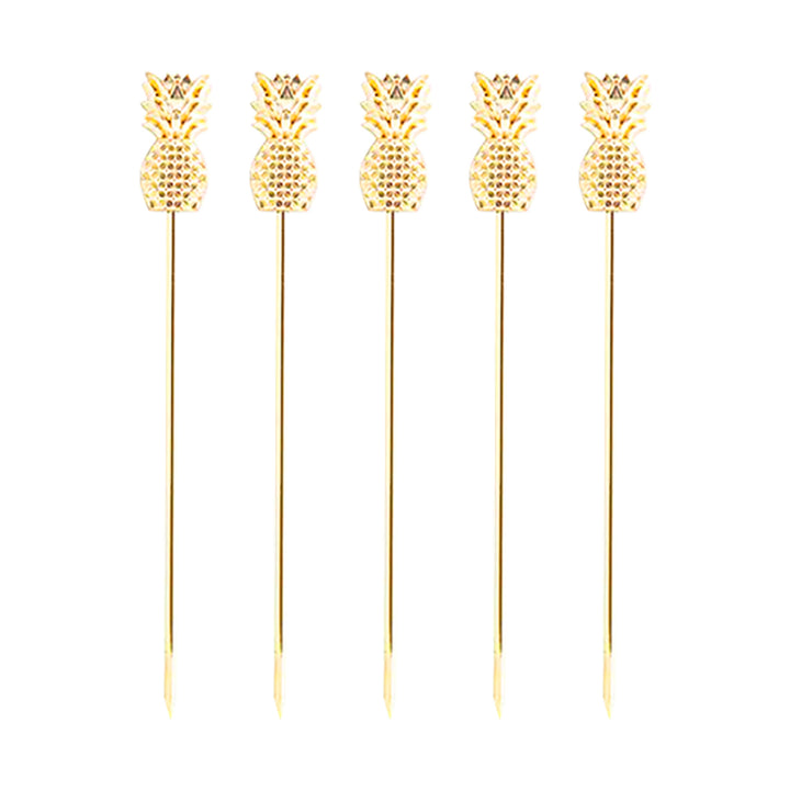 Picos Garnitura Piña Oro 5pz