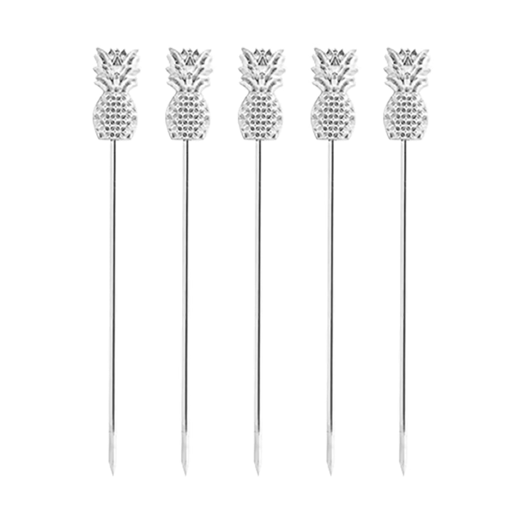 Picos Garnitura Piña Plata 5pz