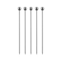 Cargar imagen en el visor de la galería, Picos Garnitura Esfera Plata 5pz
