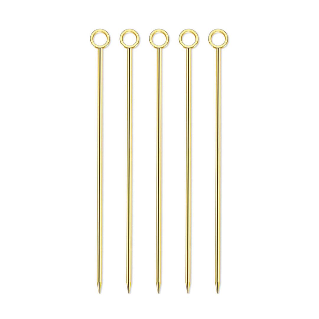 Picos Garnitura Círculo Oro 5pz