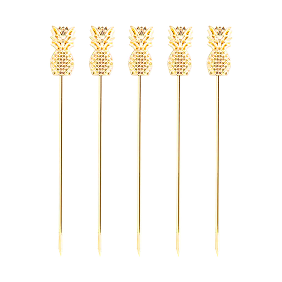 Picos Garnitura Piña Oro 5pz