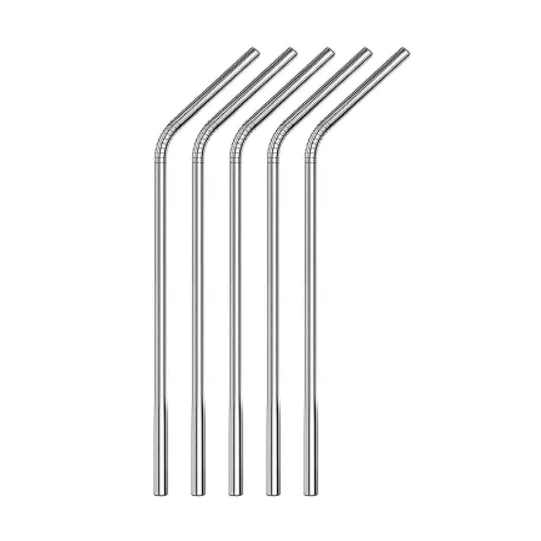 Popotes Curvos Plata 5pz