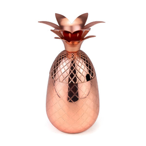 Vaso Piña con Popote Cobre