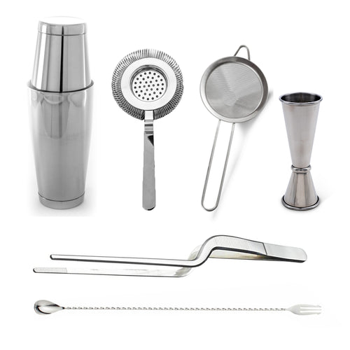 Kit Coctelería Plata (6 pzas)