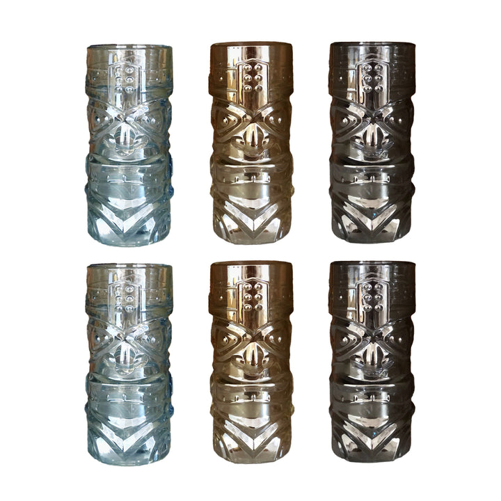 Kit Vasos Tiki Cristal