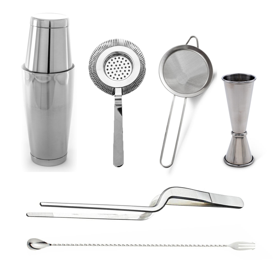 Kit Coctelería Plata (6 pzas)