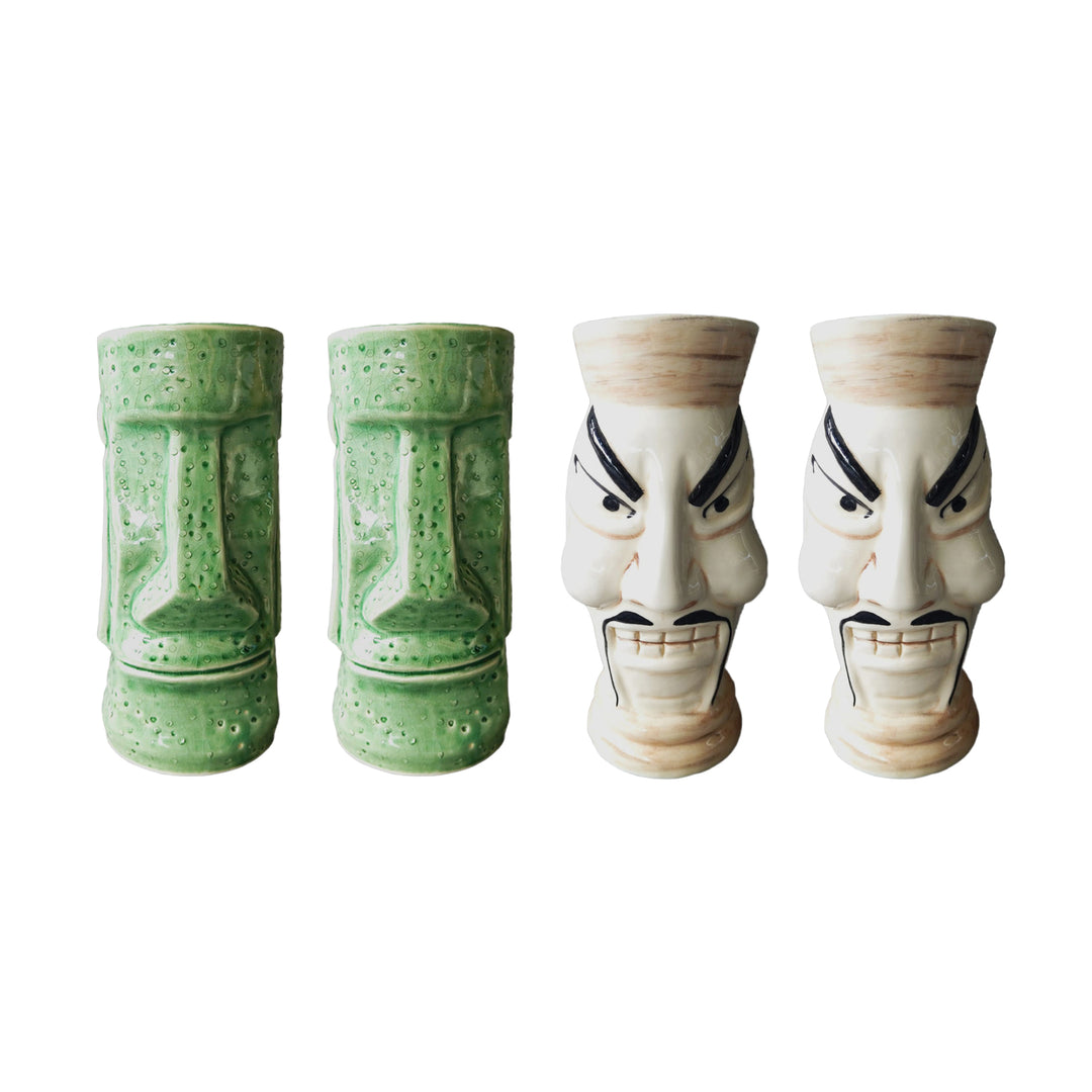 Kit Vasos Tiki Cerámica