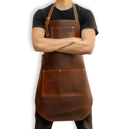 Mandil Piel Café