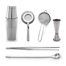 Cargar imagen en el visor de la galería, Kit Coctelería Plata (6 pzas)