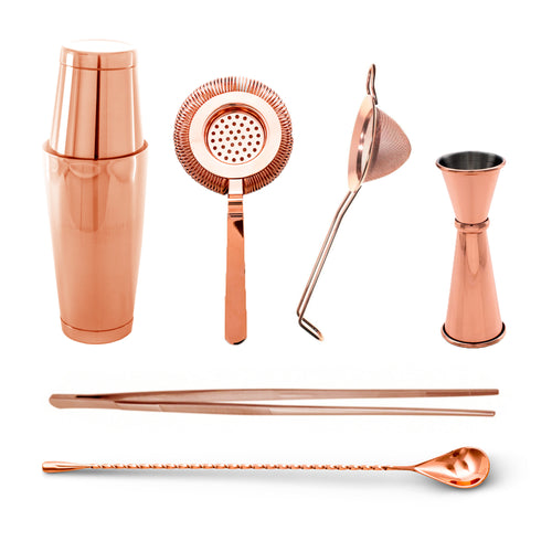 Kit Coctelería Cobre (6 pzas)