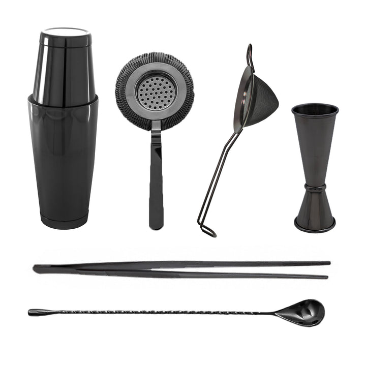 Kit Coctelería Negro (6 pzas)