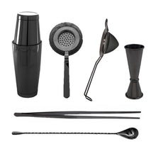 Cargar imagen en el visor de la galería, Kit Coctelería Negro (6 pzas)