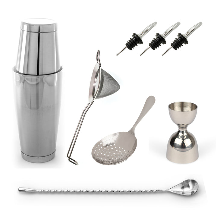 Kit Coctelería Plata (8 pzas)