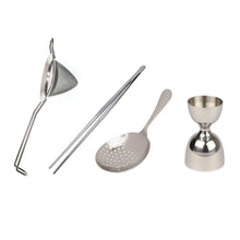 Cargar imagen en el visor de la galería, Kit de Coctelería Plata (4 pzas)