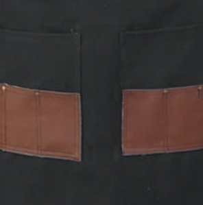 Mandil Loneta Negro