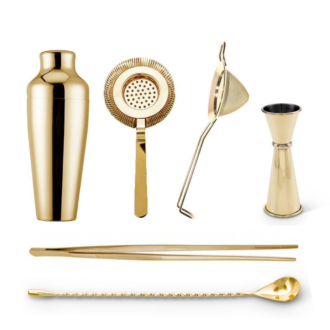 Kit Coctelería Calabrese Oro