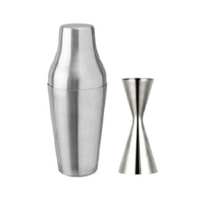 Cargar imagen en el visor de la galería, Kit Shaker Parisien + Jigger Aero Plata
