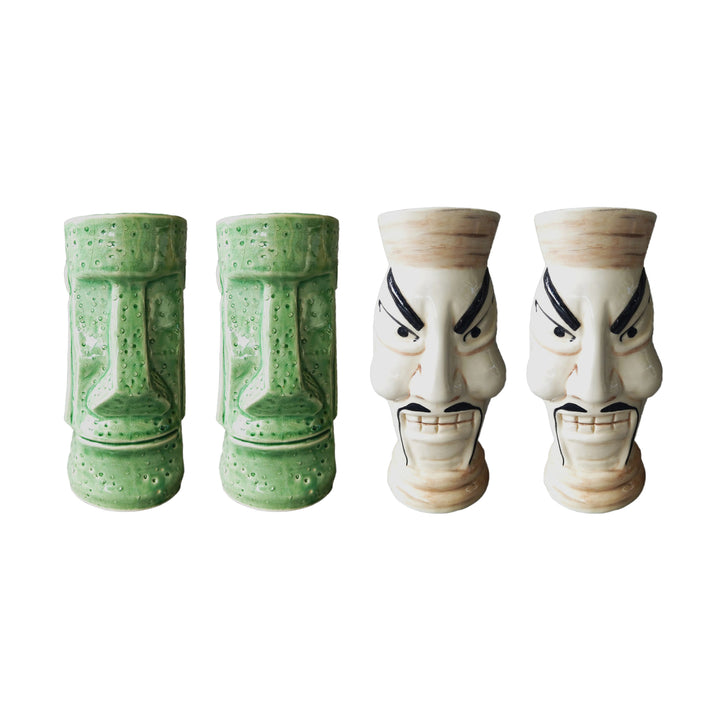 Kit Vasos Tiki Cerámica